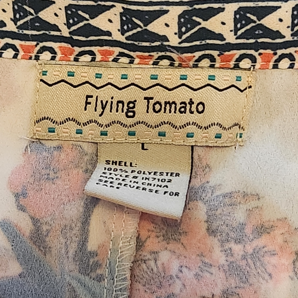 Flying Tomato Floral Patchwork Wrap Maxi Skirt | … - image 7